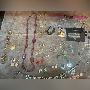 Jewelry Necklaces Pink Turquoise Necklace Earrings Lot